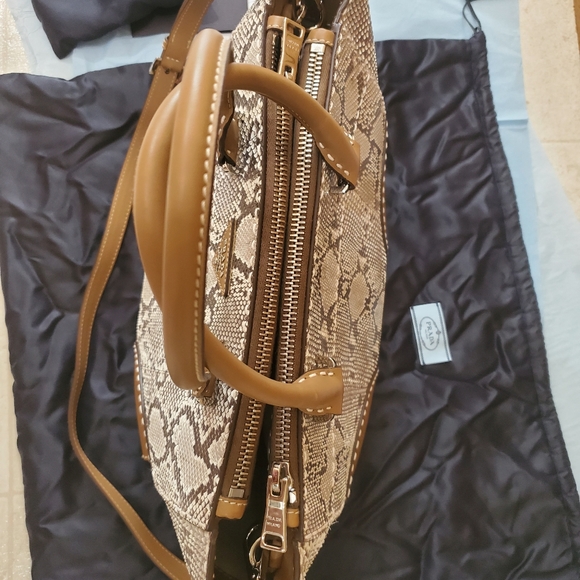 Prada Authentic Snakeskin Leather Satchel Bag - Picture 11 of 16